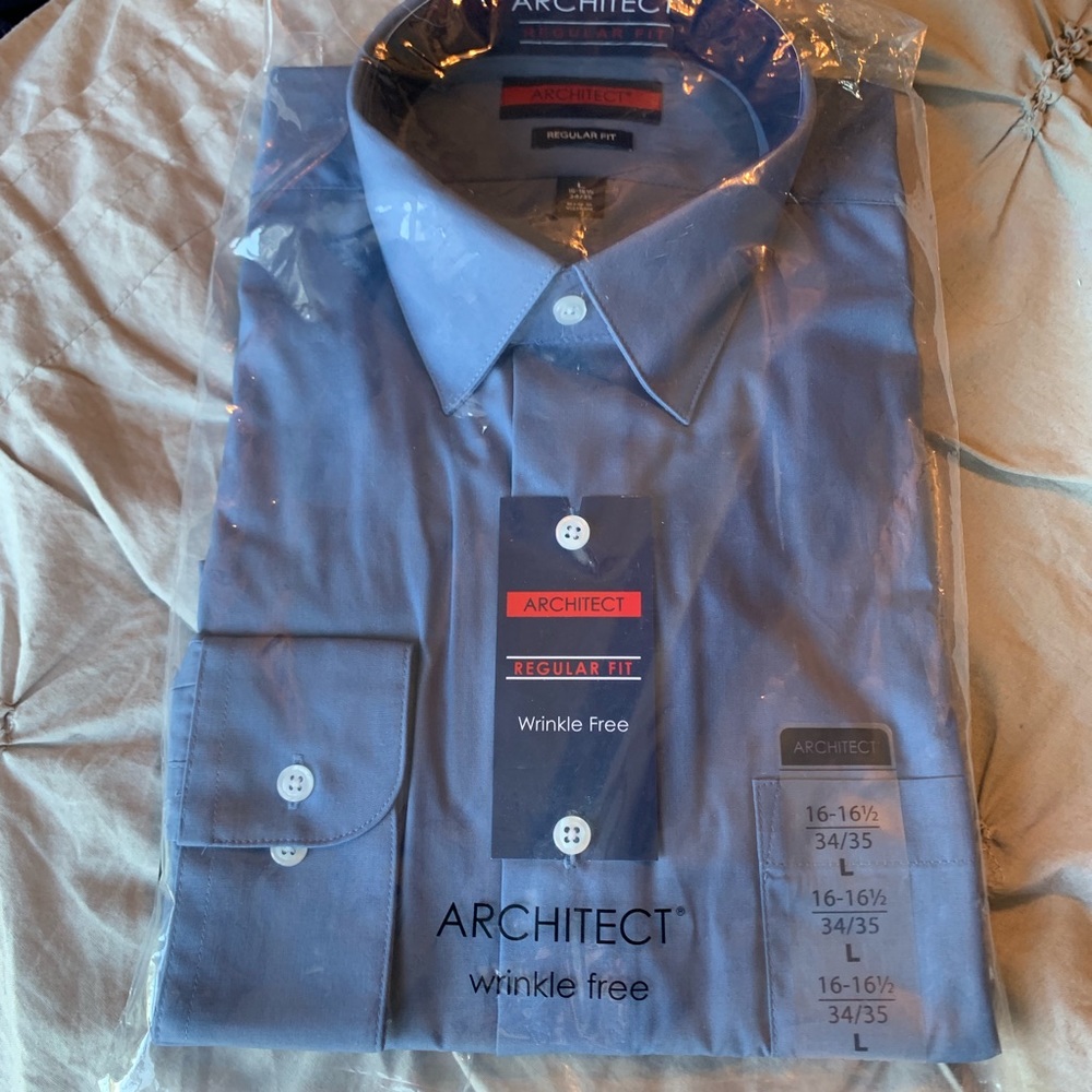 NWT Blue Button Up Shirt